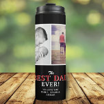 Garrafa Térmica Modern Best Dad Ever Father`s Day 2 Photo Collage<br><div class="desc">Modern Best Dad Ever Father`s Day 2 Photo Collage Thermal Tumbler. A perfect gift for a dad or a new dad on a Father`s Day. The best dad ever 2 photo template tumbler. Personalize it with 2 photos and names. You can change any text or erase it.</div>