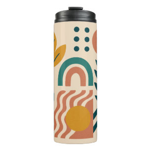 Garrafa Térmica Modern Boho Abstrato Nature Wall Art