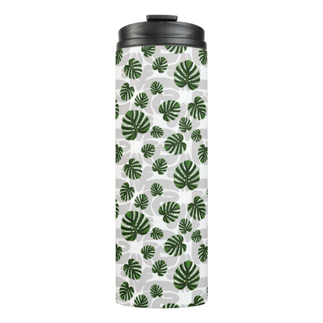 Garrafa Térmica Modern Boho Botanical Leaves Pattern (Frente)