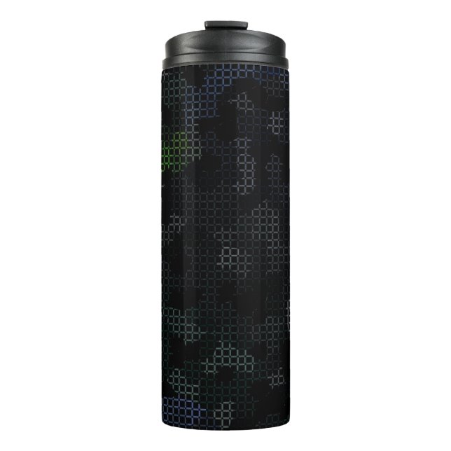 GARRAFA TÉRMICA MODERN_ELEGANT_THE ABSTRATO_ART _BLACK (Frente)