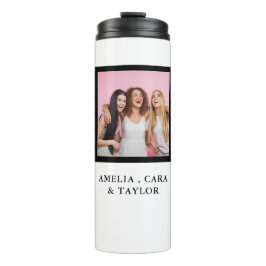 Garrafa Térmica Modern Friend Collage Photos Simple