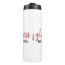 Modern Gloss Boss Girl Black Red Funny Art