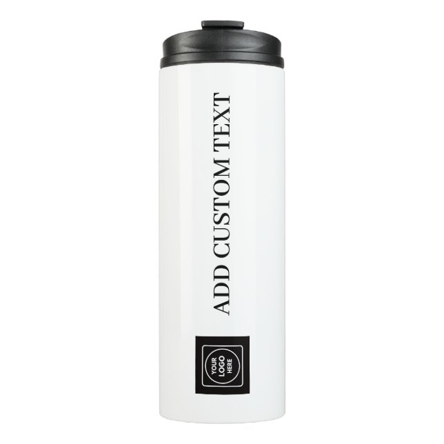 Garrafa Térmica Modern Simple Template Business Logo Promotion (Frente)