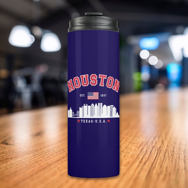 Garrafa Térmica Modern Urban Houston Skyline  (Criador carregado)