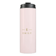 Moderne Minimaliste Rose Personnalisée