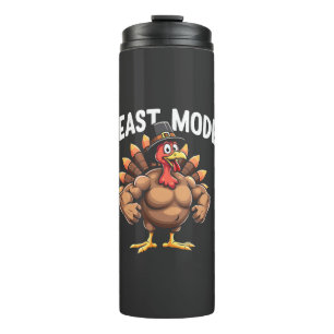 Garrafa Térmica Modo banquete Engraçado Ação de Graças à Refeição