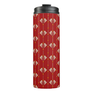 Garrafa Térmica Mogal Digital: Trabalho de arte de Planta Têxtil.