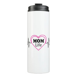 Garrafa Térmica Mom Life Heartbeat Artwork