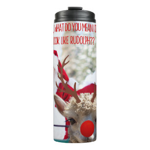 Garrafa Térmica Momento Rudolph Hilário dos papais noeis - Disguis