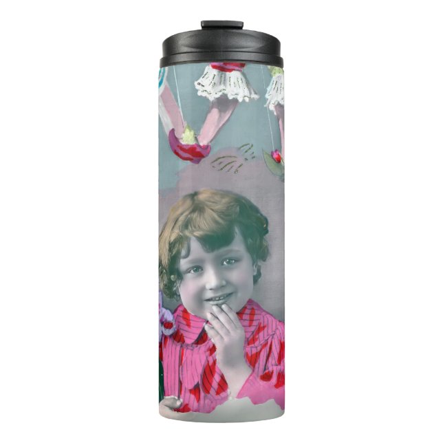 Garrafa Térmica Mon petite coeur dans ce baiser (Frente)