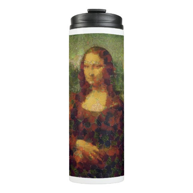 Garrafa Térmica Mona Lisa Lettuce Fine Art Vegan Spoof (Frente)