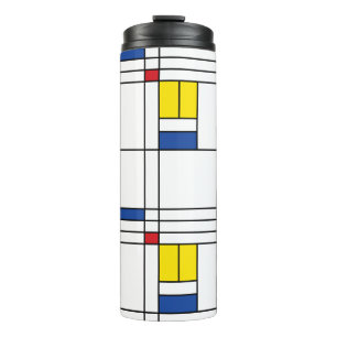 Garrafa Térmica Mondrian II Minimalista De Stijl Modern Art Design