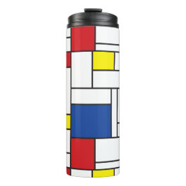 Garrafa Térmica Mondrian Minimalist Geométrico De Stijl Modern Art