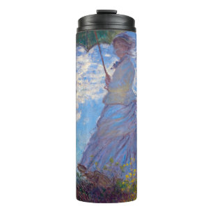 Garrafa Térmica Monet France Impressionista Pessoas Mulher com Par