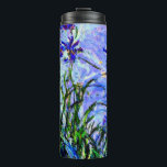 Garrafa Térmica Monet - Irrises Liláticas<br><div class="desc">Claude Monet 1917 pintura floral,  Lilac e Irises.</div>