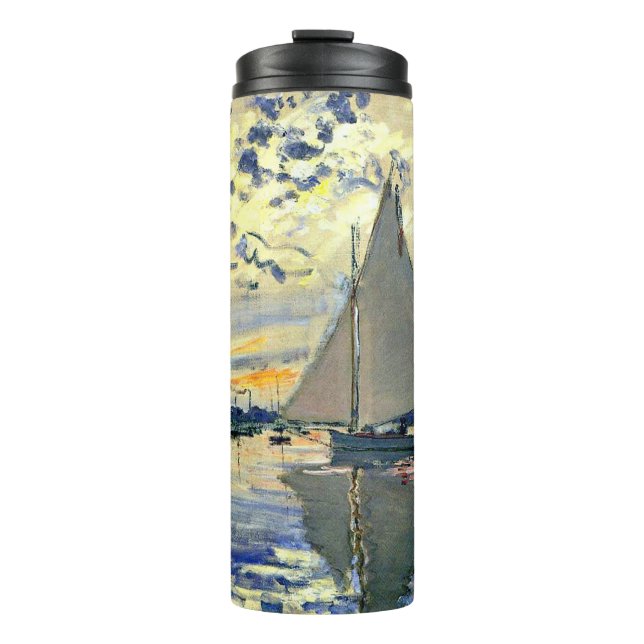 Garrafa Térmica Monet - Navio de vela no Le Petit-Gennevilliers (Frente)