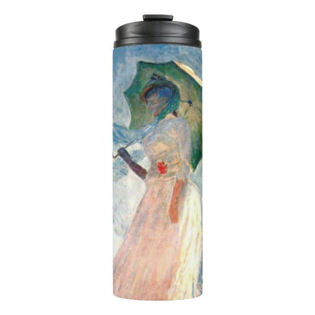 Garrafa Térmica Monet Woman com Parasol à esquerda (Frente)