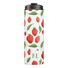 Garrafa Térmica Monogram Strawberry Leaf Thermal Tumbler