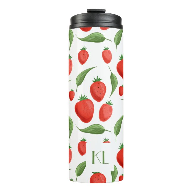 Garrafa Térmica Monogram Strawberry Leaf Thermal Tumbler (Frente)