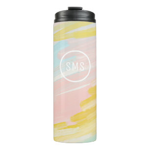 Garrafa Térmica Monograma da caneca-tumbler isolada