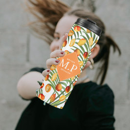 Garrafa Térmica Monograma da Fruta de Verão Vintage Mango & Greene