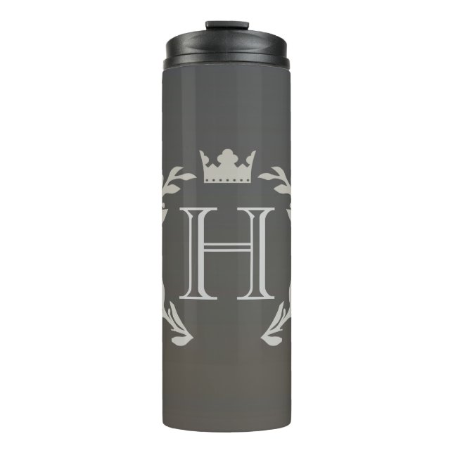 Garrafa Térmica Monograma da grinalda do louro (Frente)