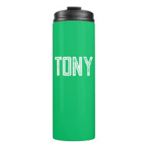 Monograma de Nome Personalizado Verde da Apple Sól