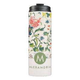 Garrafa Térmica Monograma Floral Blooming Tumbler Térmico