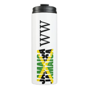 Garrafa Térmica Monograma Patriótico da Bandeira da JAMAICA