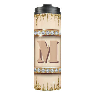 Garrafa Térmica Monograma Personalizado de Nome Design ✨