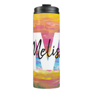 Garrafa Térmica Monograma Personalizado Tumbler Térmico
