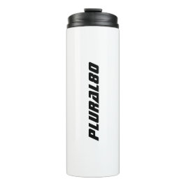 Garrafa Térmica Monograma preto e branco