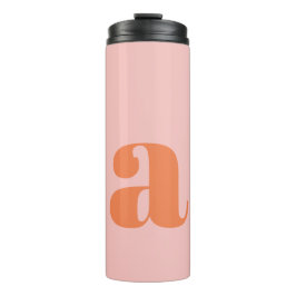 Garrafa Térmica Monograma Retro Personalizado para Damas de Honra 