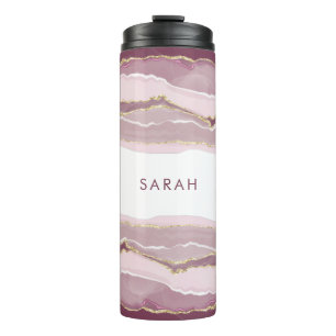 Garrafa Térmica Monograma Rosa