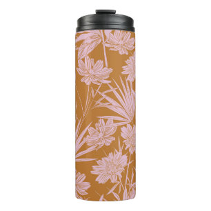 Garrafa Térmica Monotone de flores de jardim moderno, sem desconti
