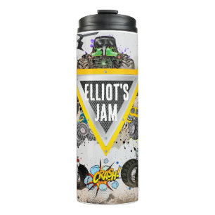 Garrafa Térmica Monster Truck Smash e Crash