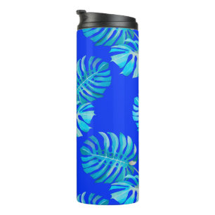 Garrafa Térmica Monstera Brisa Azul Cobalto
