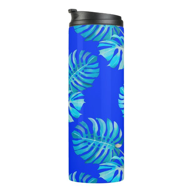 Garrafa Térmica Monstera Brisa Azul Cobalto (Rotação à direita)