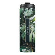 Monstera deixa tropical personalizado com o tumble