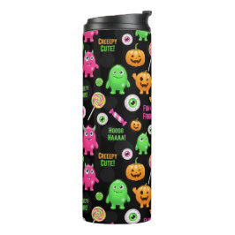 Garrafa Térmica Monstros "Cachorros" e Diversão do Halloween