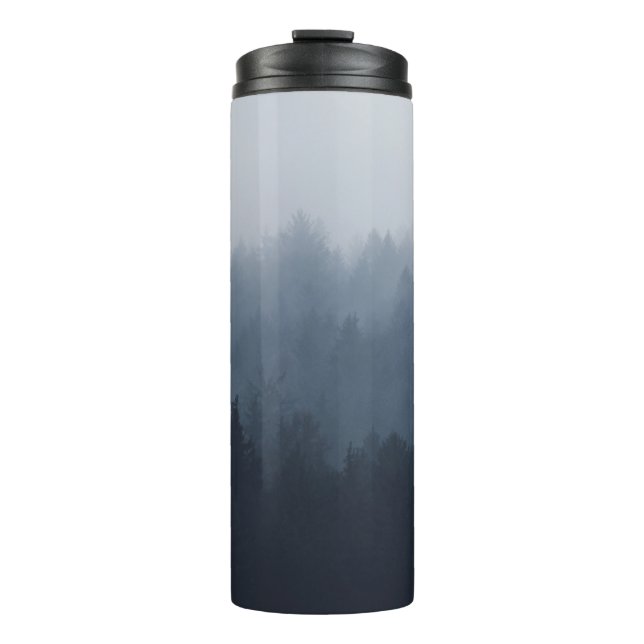 GARRAFA TÉRMICA MONTANHA COM FLORESTA NO NEVO (Frente)