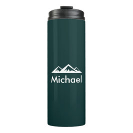 Garrafa Térmica Montanha Verde Esmeralda Personalizada Customizada