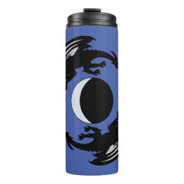 Garrafa Térmica Moon Dragon Fantasy Design Thermal Tumbler