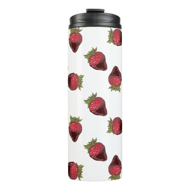 Garrafa Térmica Morangos Cobertos De Chocolate (Frente)