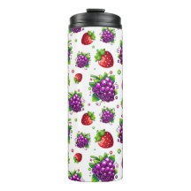 Morangos e Uvas. Berries Coloridos