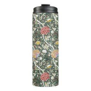 Garrafa Térmica Morris Cray Vintage Blossom Design Floral Verde