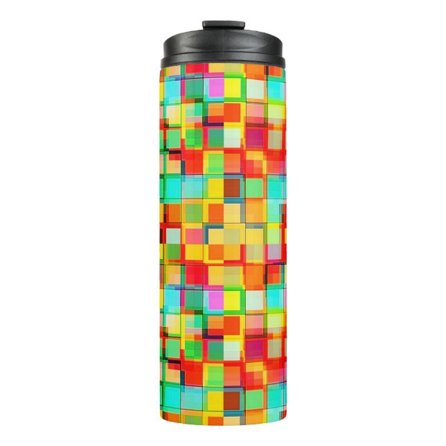 Garrafa Térmica Mosaico brilhante (Frente)