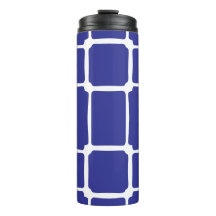 Mosaico de Quadrados Desiguais Azul