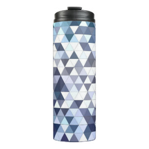Garrafa Térmica Mosaico triangular geométrico colorido: abstrato b