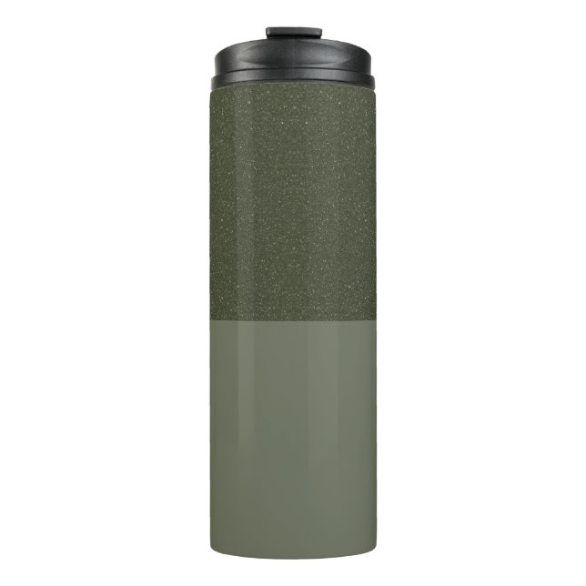 Garrafa Térmica Moss Green Texture Split Tumbler - Personalizável (Frente)